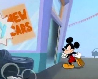 Illustration for article titled Mickey replaces his jalopy only to be attacked by a self-driving EV